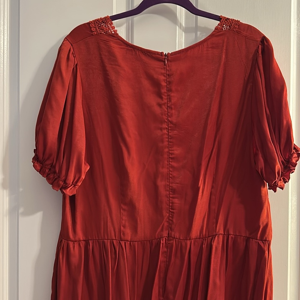 Cider Red Short Sleeve Dress - Picture 5 of 5